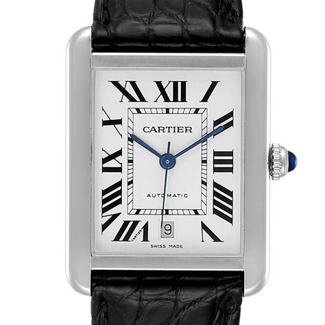 cartier watches men|stainless steel cartier watch men's.